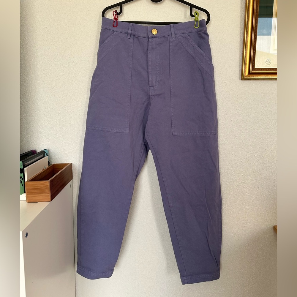 BIG BUD PRESS M Petite Work Pants in Faded Grape!